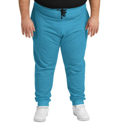 Deep Clear Cyan Joggers PLUS (BC2-CL-DE) - Man Front PLUS