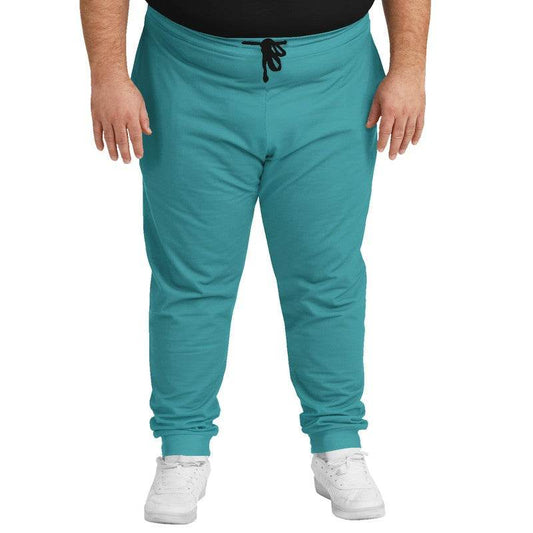 Deep Clear Cyan Joggers PLUS (CBG1-CL-DE) - Man Front PLUS