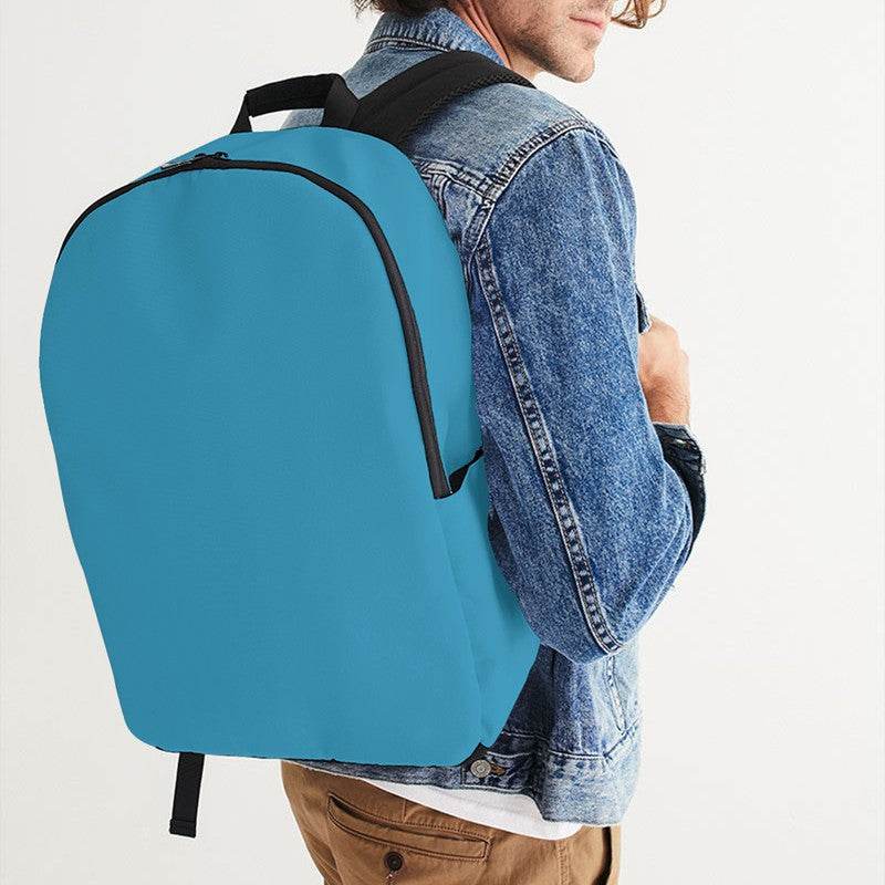 Deep Clear Cyan Waterproof Backpack (BC2-CL-DE) - Man CloseUp