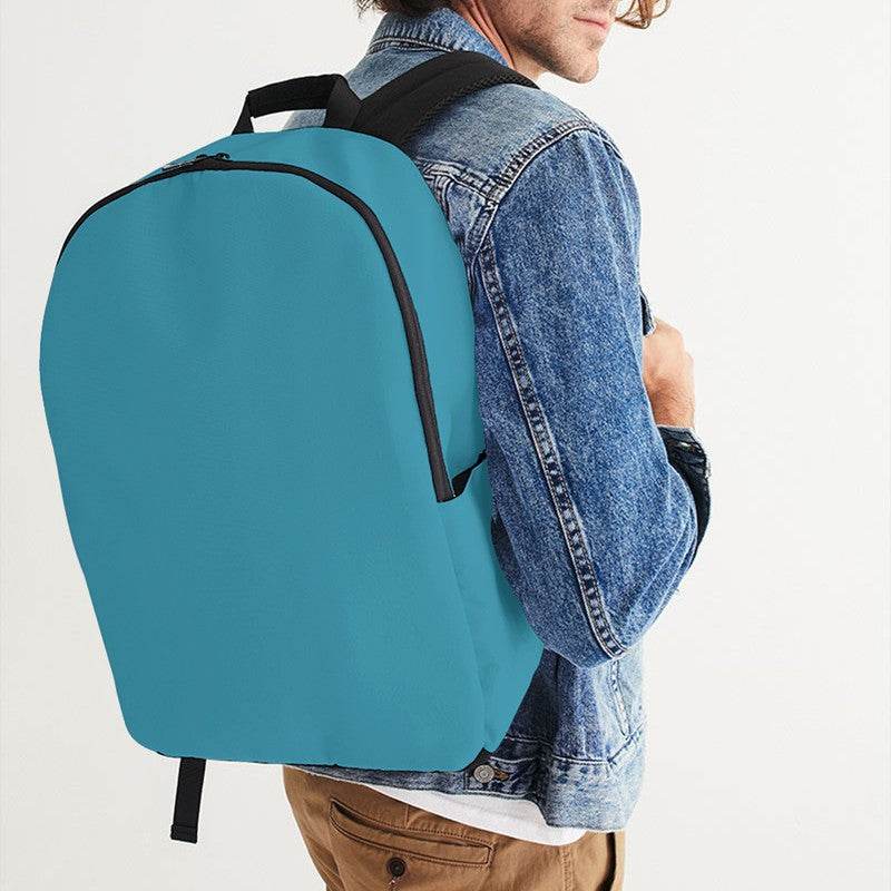 Deep Clear Cyan Waterproof Backpack (BC3-CL-DE) - Man CloseUp