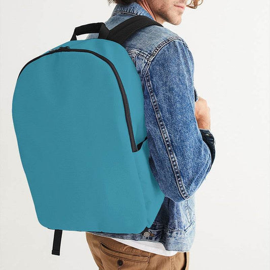 Deep Clear Cyan Waterproof Backpack (BC3-CL-DE) - Man CloseUp
