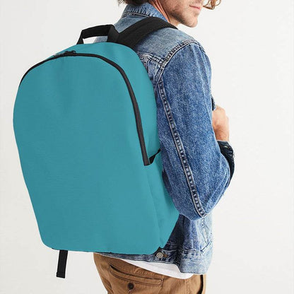 Deep Clear Cyan Waterproof Backpack (C-CL-DE) - Man CloseUp
