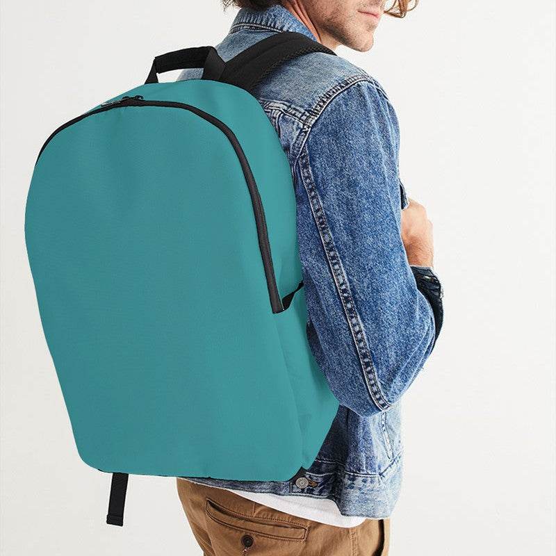 Deep Clear Cyan Waterproof Backpack (CBG1-CL-DE) - Man CloseUp