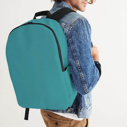 Deep Clear Cyan Waterproof Backpack (CBG1-CL-DE) - Man CloseUp