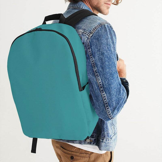 Deep Clear Cyan Waterproof Backpack (CBG1-CL-DE) - Man CloseUp