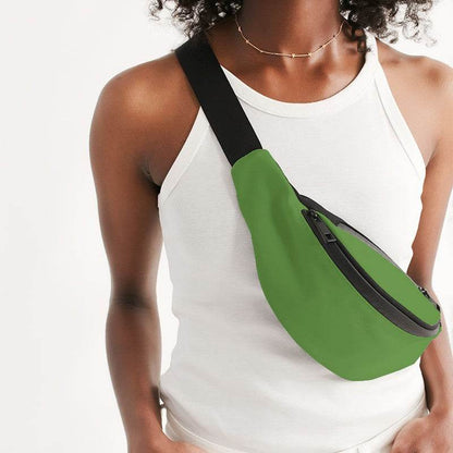 Deep Clear Lime Belt Bag (GL2-CL-DE) - Woman Front CloseUp