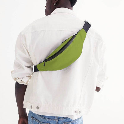 Deep Clear Lime Belt Bag (L-CL-DE) - Man Back