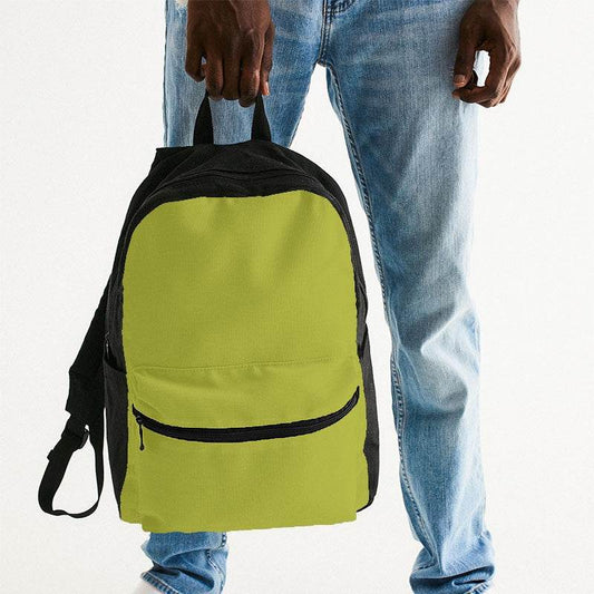 Deep Clear Lime Canvas Backpack (LY1-CL-DE) - Man Holding