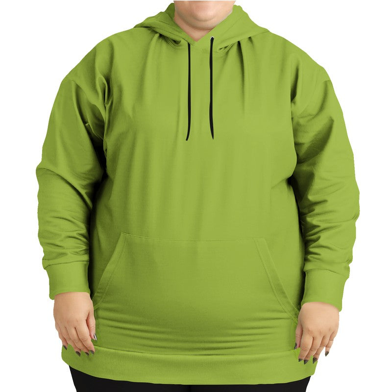 Deep Clear Lime Hoodie PLUS (L-CL-DE) - Woman Front PLUS