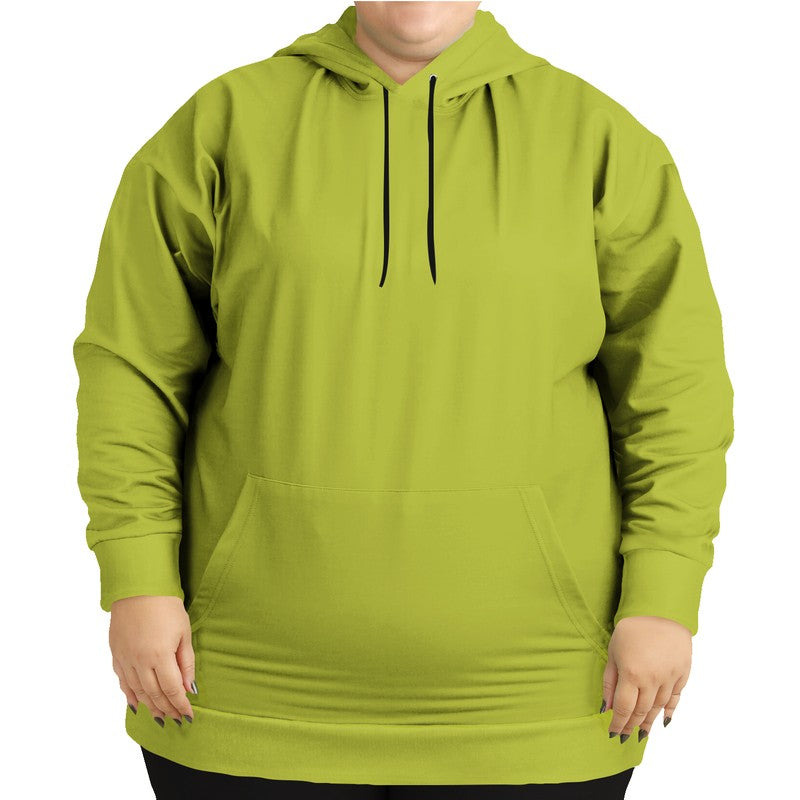 Deep Clear Lime Hoodie PLUS (LY1-CL-DE) - Woman Front PLUS