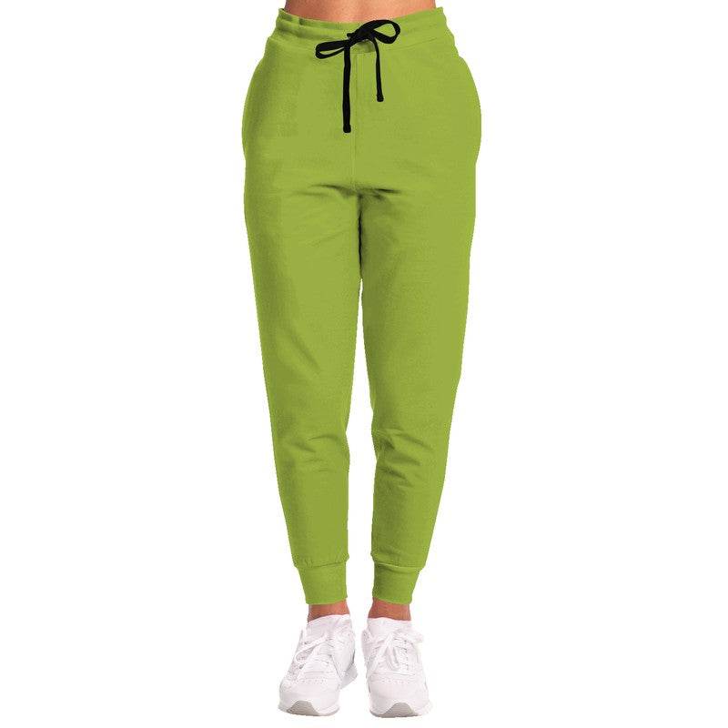 Deep Clear Lime Joggers (L-CL-DE) - Woman Front