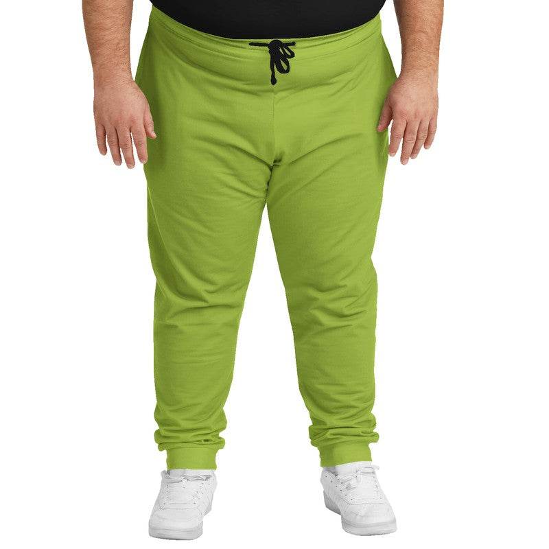 Deep Clear Lime Joggers PLUS (L-CL-DE) - Man Front PLUS