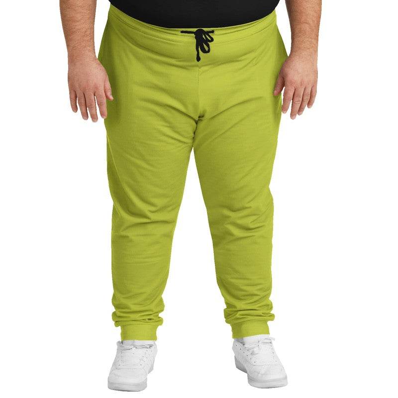 Deep Clear Lime Joggers PLUS (LY1-CL-DE) - Man Front PLUS