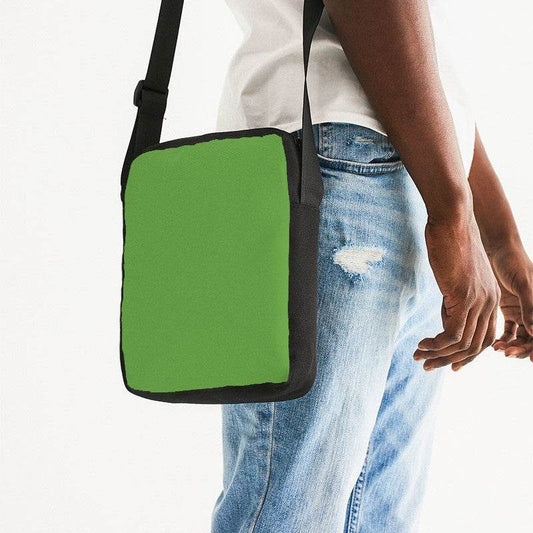 Deep Clear Lime Messenger Pouch (GL2-CL-DE) - Man Side CloseUp