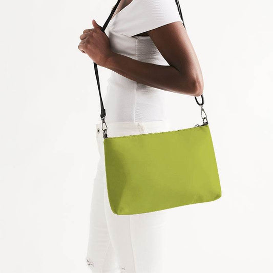 Deep Clear Lime Zip Pouch (LY1-CL-DE) - Side CloseUp