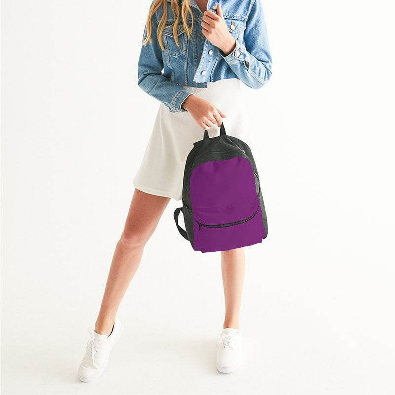 Deep Clear Magenta Canvas Backpack (M-CL-DE) - Woman