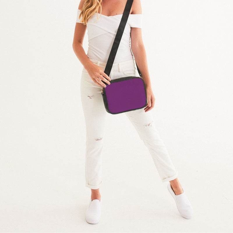 Deep Clear Magenta Crossbody Bag (M-CL-DE) - Woman Front