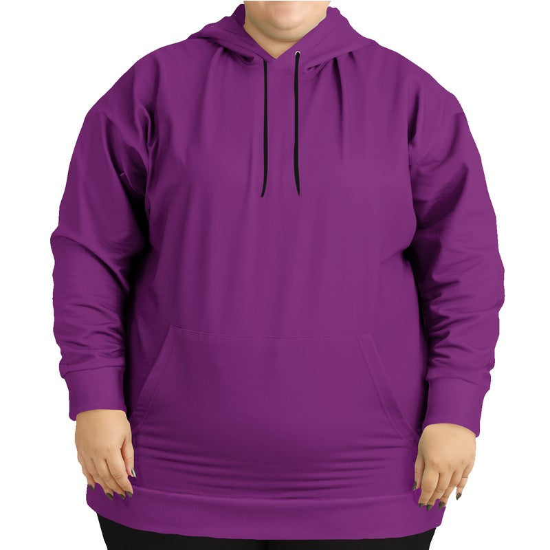 Deep Clear Magenta Hoodie PLUS (M-CL-DE) - Woman Front PLUS