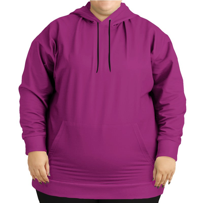 Deep Clear Magenta Hoodie PLUS (PIM2-CL-DE) - Woman Front PLUS