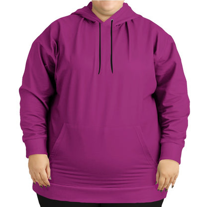 Deep Clear Magenta Hoodie PLUS (PIM2-CL-DE) - Woman Front PLUS