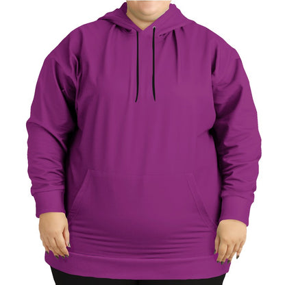 Deep Clear Magenta Hoodie PLUS (PIM3-CL-DE) - Woman Front PLUS