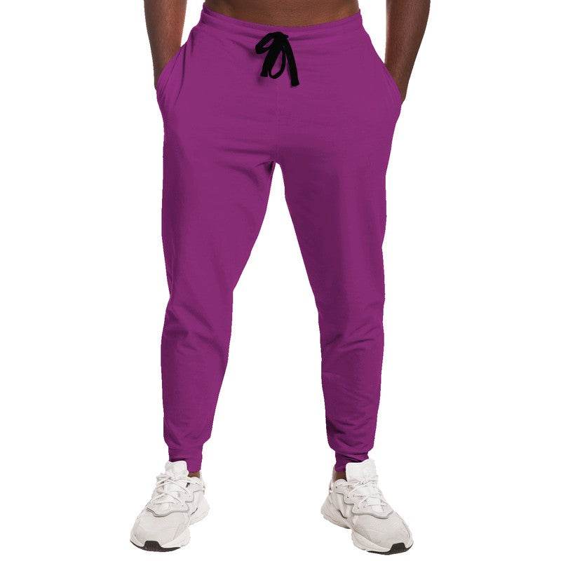 Deep Clear Magenta Joggers (PIM3-CL-DE) - Man Front