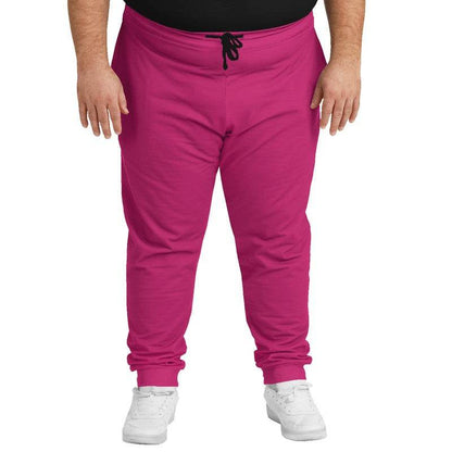 Deep Clear Pink Joggers PLUS (PI-CL-DE) - Man Front PLUS