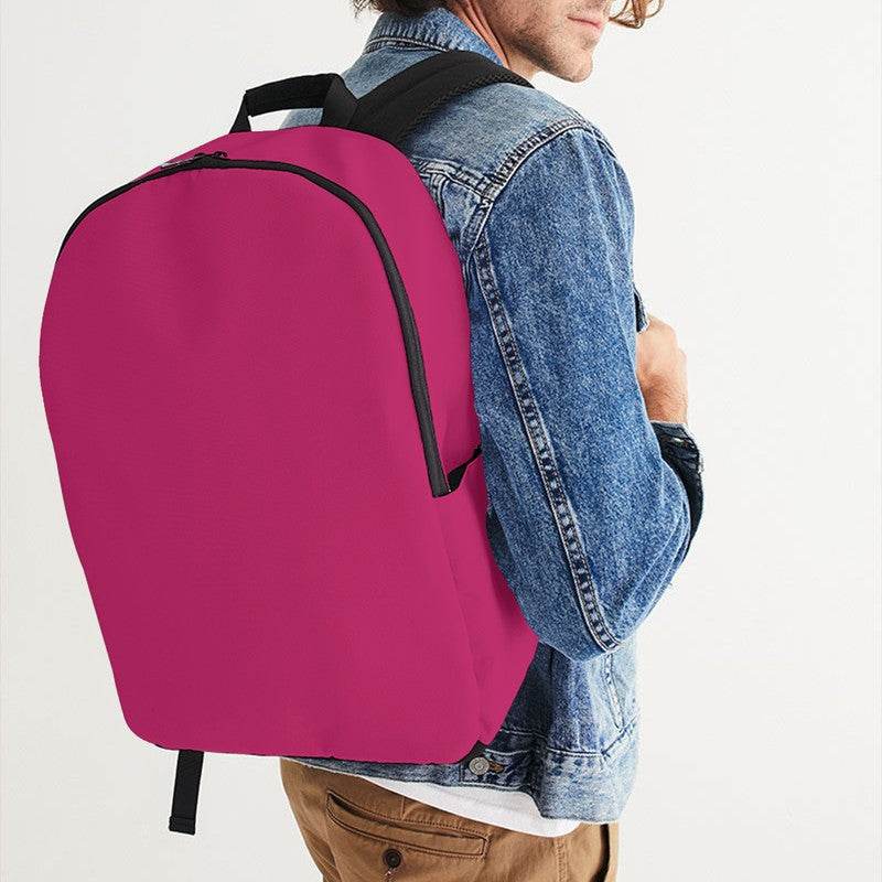 Deep Clear Pink Waterproof Backpack (PI-CL-DE) - Man CloseUp