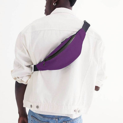Deep Clear Purple Belt Bag (MPU1-CL-DE) - Man Back