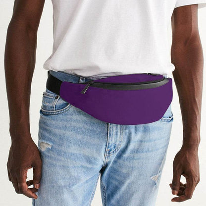 Deep Clear Purple Belt Bag (MPU2-CL-DE) - Man Front CloseUp