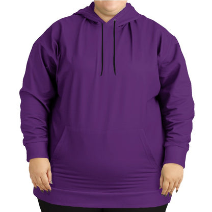 Deep Clear Purple Hoodie PLUS (MPU2-CL-DE) - Woman Front PLUS