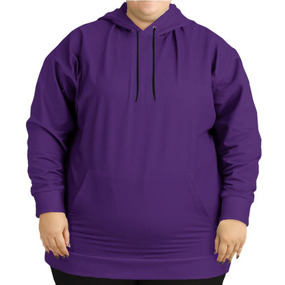 Deep Clear Purple Hoodie PLUS (MPU3-CL-DE) - Woman Front PLUS