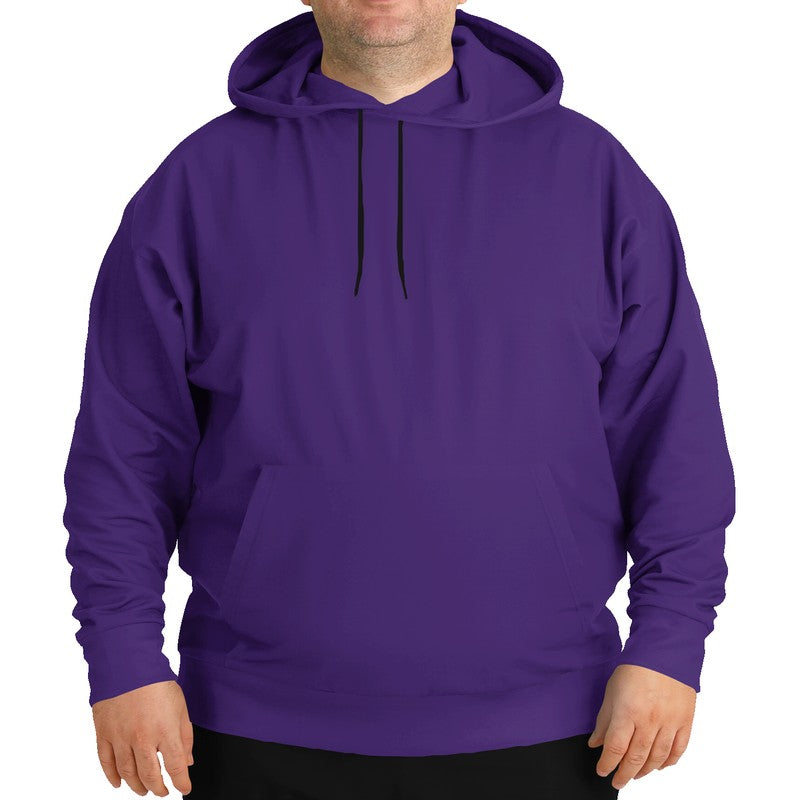 Deep Clear Purple Hoodie PLUS (PU-CL-DE) - Man Front PLUS
