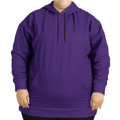Deep Clear Purple Hoodie PLUS (PU-CL-DE) - Woman Front PLUS
