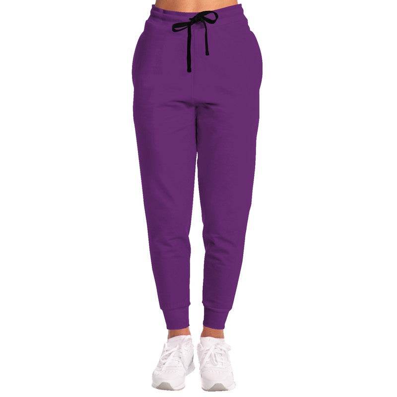 Deep Clear Purple Joggers (MPU1-CL-DE) - Woman Front