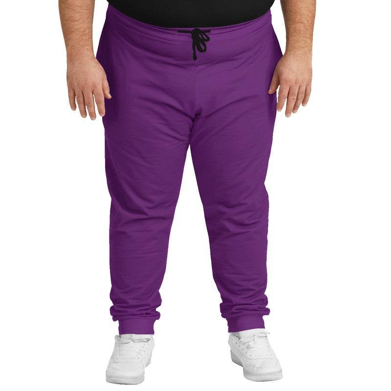 Deep Clear Purple Joggers PLUS (MPU1-CL-DE) - Man Front PLUS