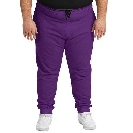 Deep Clear Purple Joggers PLUS (MPU2-CL-DE) - Man Front PLUS