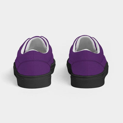Deep Clear Purple Men's Canvas Sneakers (MPU2-CL-DE) - Back