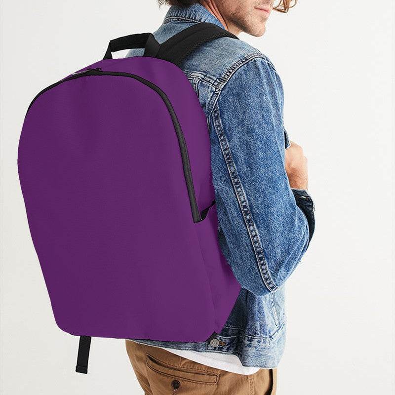 Deep Clear Purple Waterproof Backpack (MPU1-CL-DE) - Man CloseUp