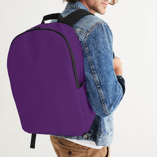 Deep Clear Purple Waterproof Backpack (MPU2-CL-DE) - Man CloseUp