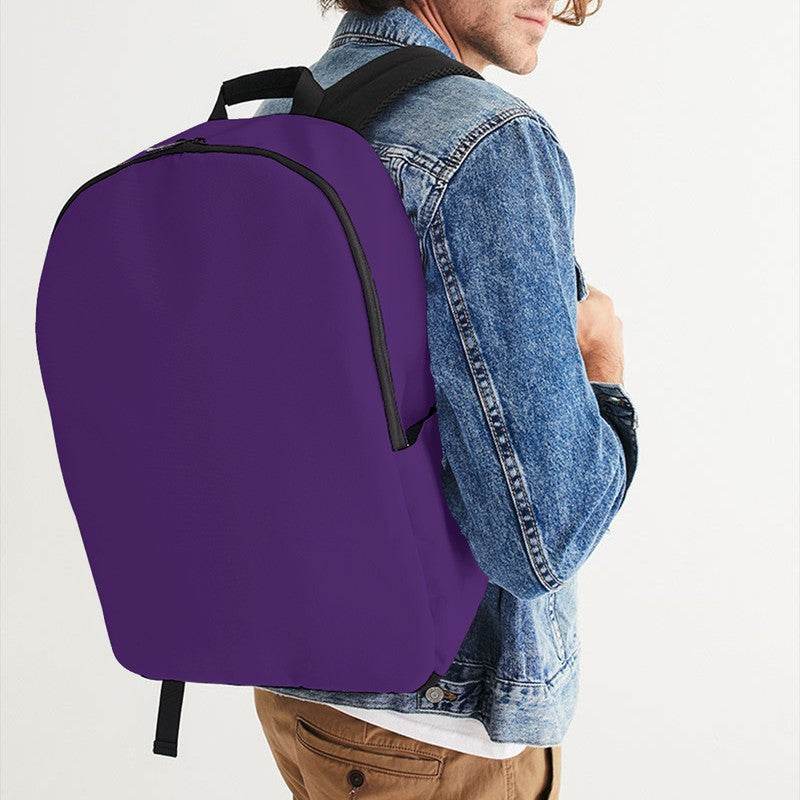 Deep Clear Purple Waterproof Backpack (MPU3-CL-DE) - Man CloseUp