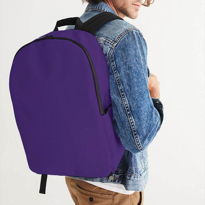 Deep Clear Purple Waterproof Backpack (PU-CL-DE) - Man CloseUp