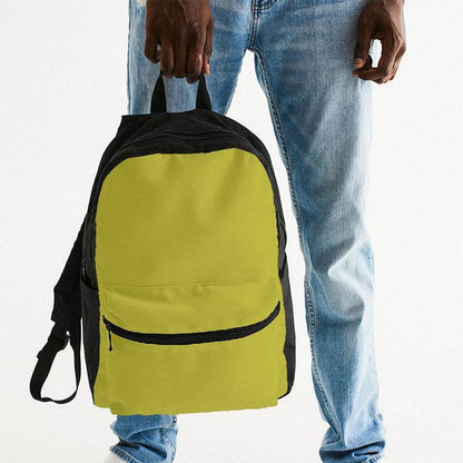 Deep Clear Yellow Canvas Backpack (LY2-CL-DE) - Man Holding