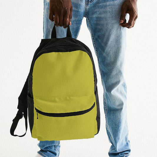 Deep Clear Yellow Canvas Backpack (LY2-CL-DE) - Man Holding
