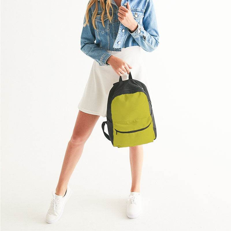 Deep Clear Yellow Canvas Backpack (LY2-CL-DE) - Woman
