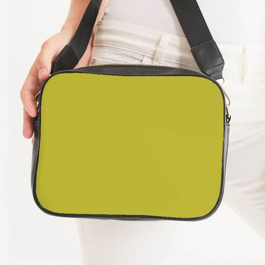 Deep Clear Yellow Crossbody Bag (LY2-CL-DE) - Woman Front CloseUp