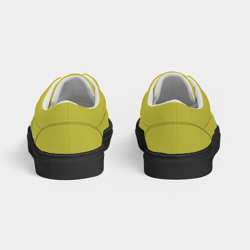 Deep Clear Yellow Women's Canvas Sneakers (LY2-CL-DE) - Back