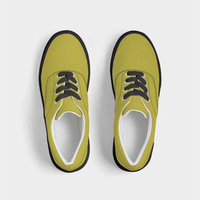 Deep Clear Yellow Women's Canvas Sneakers (LY2-CL-DE) - Top