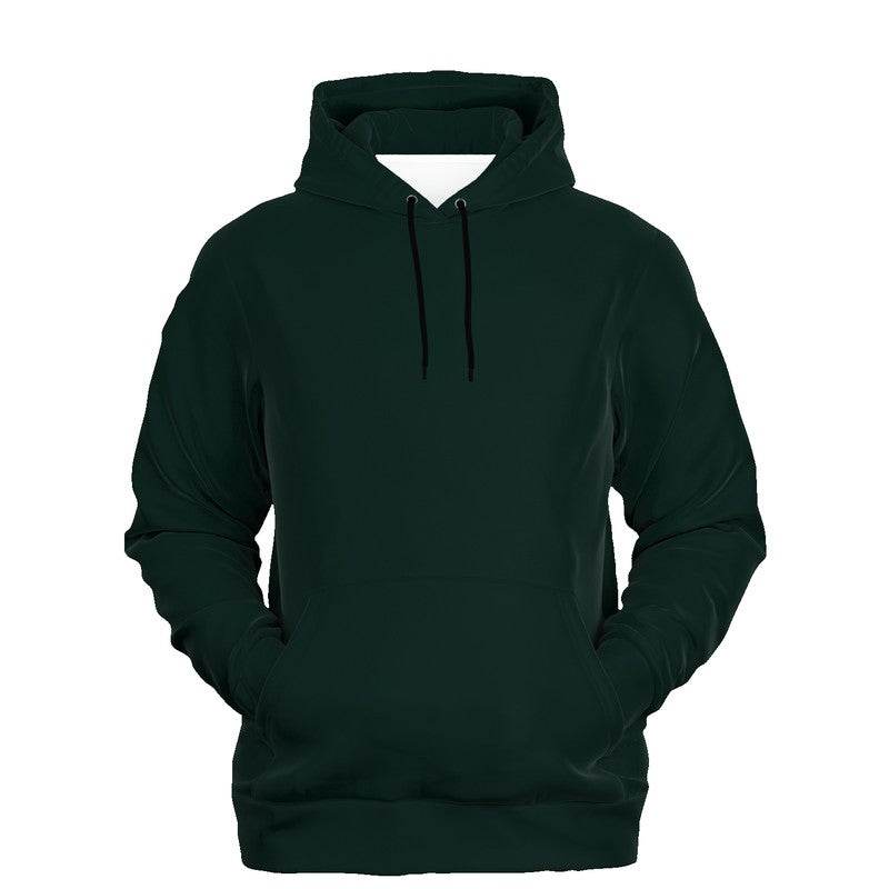 Deep Fully-Muted Blue-Green Hoodie (BG-FM-DE) - Ghost Front