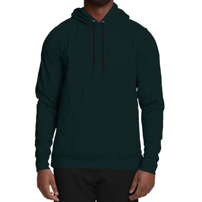 Deep Fully-Muted Blue-Green Hoodie (CBG2-FM-DE) - Man Front